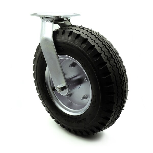 Service Caster 12 Inch Black Pneumatic Wheel Swivel Caster SCC-100S3506-PNB - main